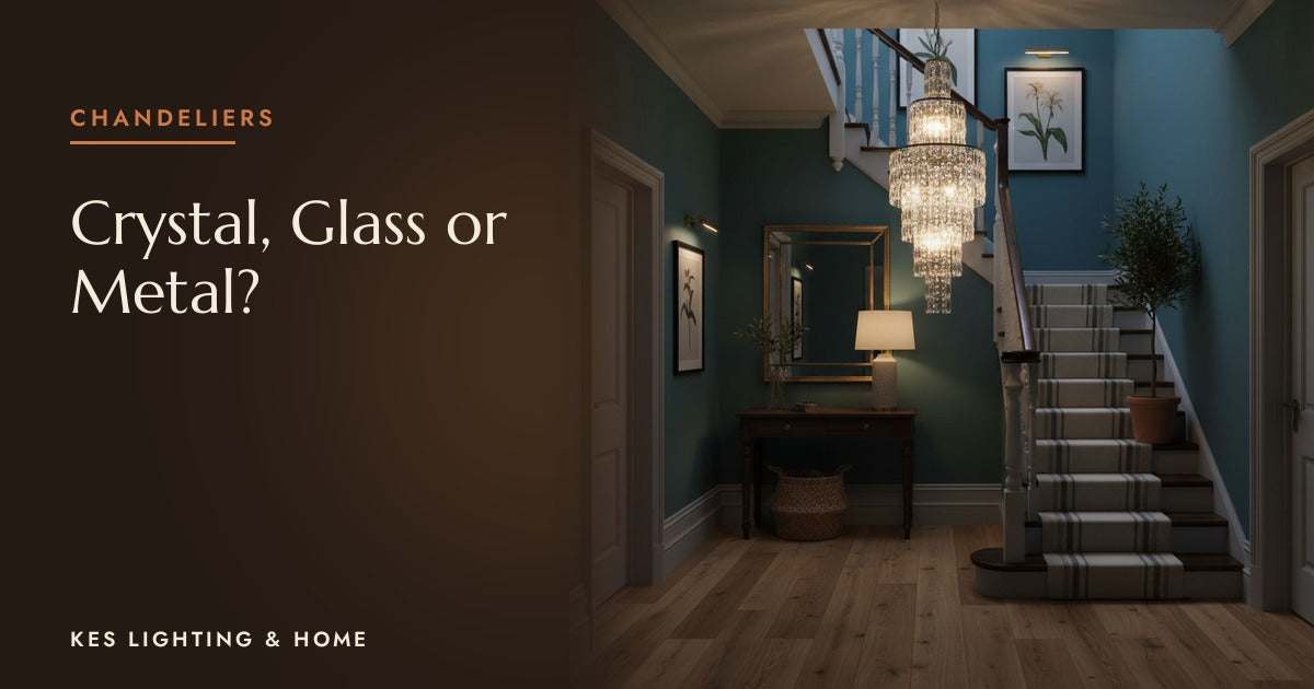Should You Choose a Crystal, Glass or Metal Chandelier?