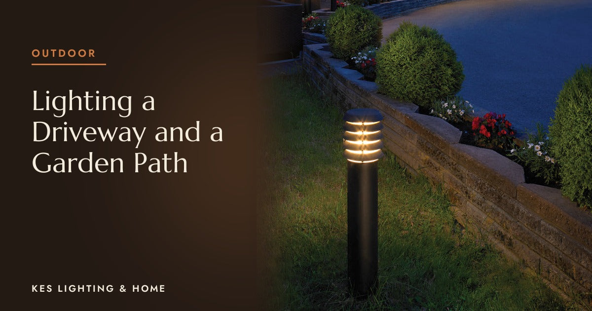How to Light a Driveway and a Garden Path Without Glare