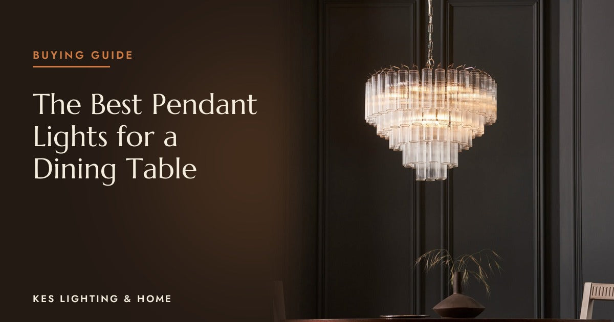 Tiered clear rod chandelier against dark panelling