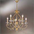 Kolarz 0232.85.3.KpT Carat 5 Arm 24Ct Gold Kolarz Crystal Chandelier