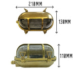 Navigator Palaemon Eyelid Bulkhead in Solid Brass