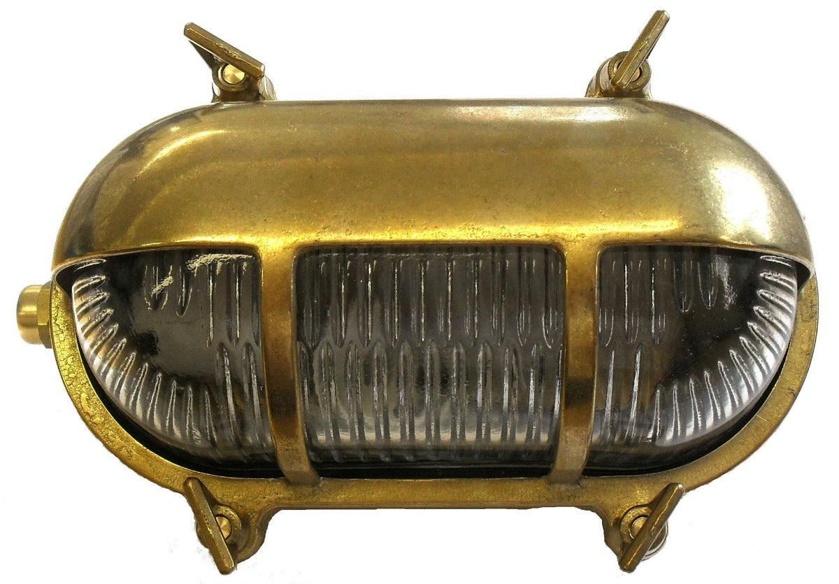 Navigator Palaemon Eyelid Bulkhead in Solid Brass