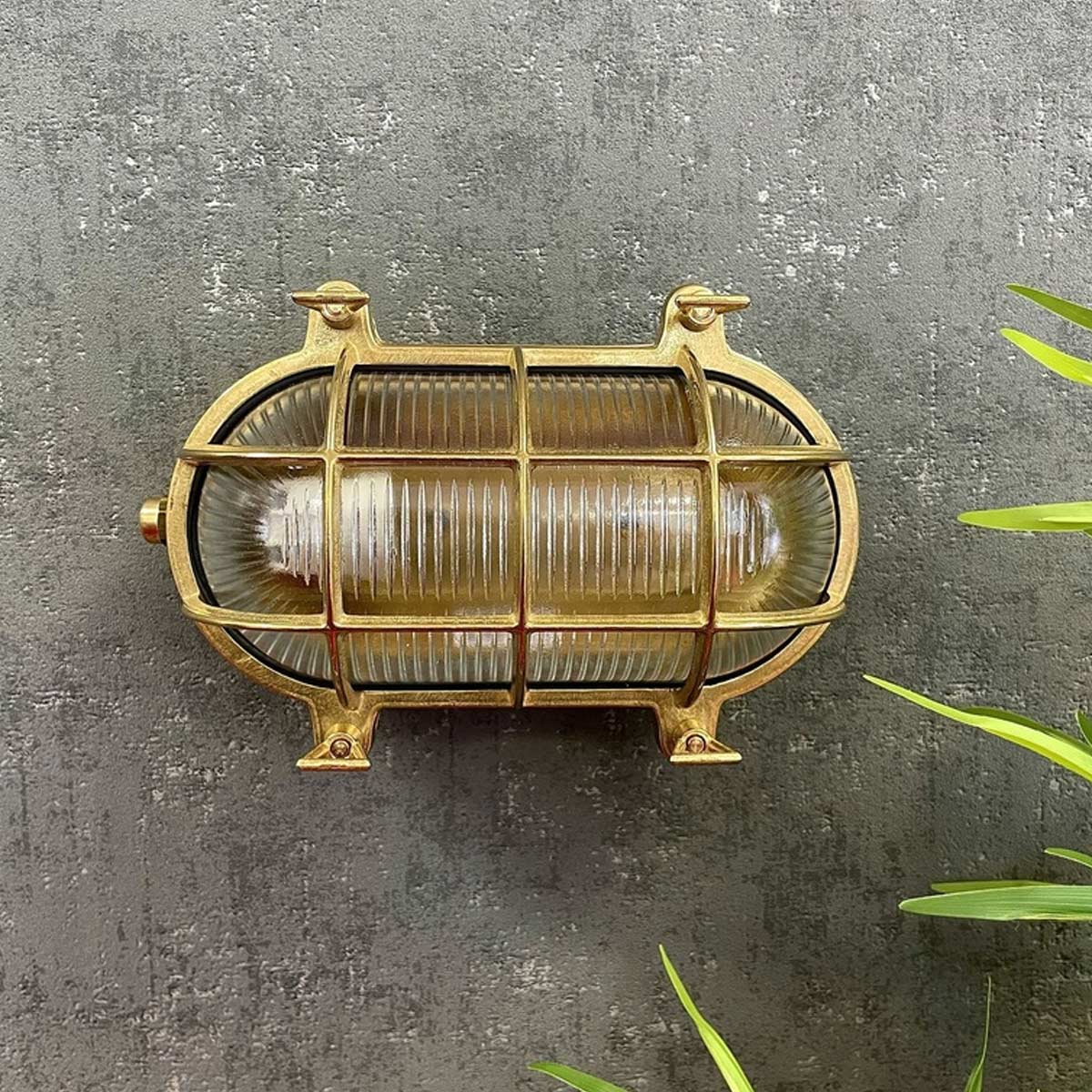 Navigator Horatio Large Standard Bulkhead in Solid Brass