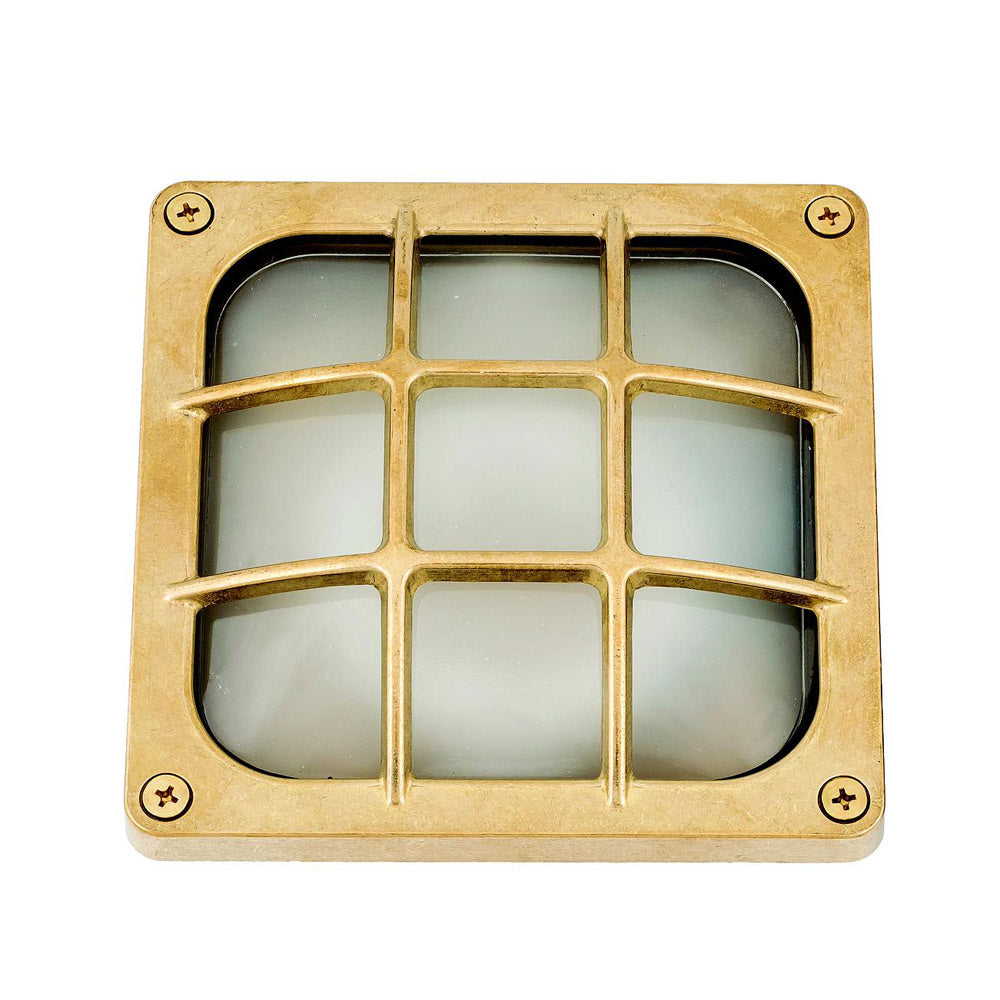 Navigator Francis Square Bulkhead in Solid Brass