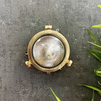 Navigator Compass Plain Mini Porthole Bulkhead in Solid Brass