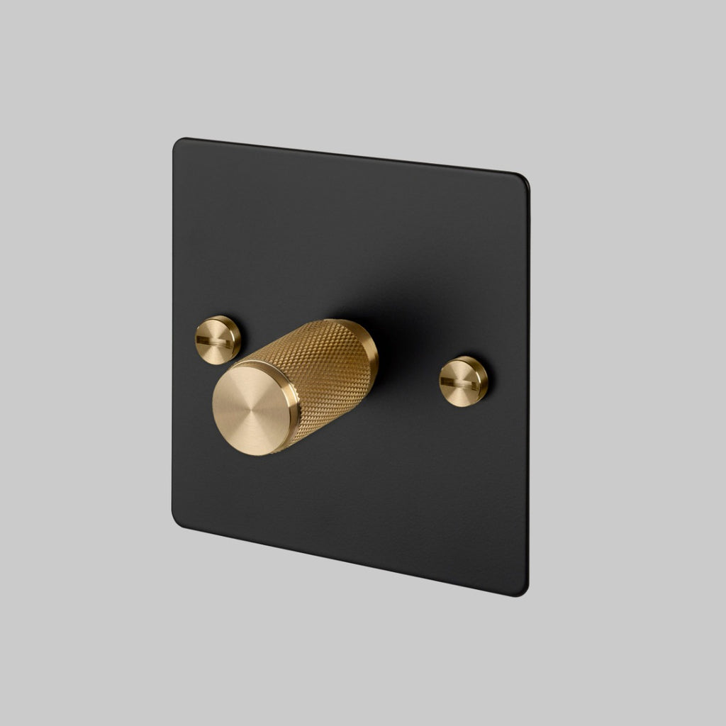 Buster & Punch 1G Dimmer / 120W / Black / Brass