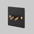 Buster & Punch 2G Toggle Switch / Black / Brass