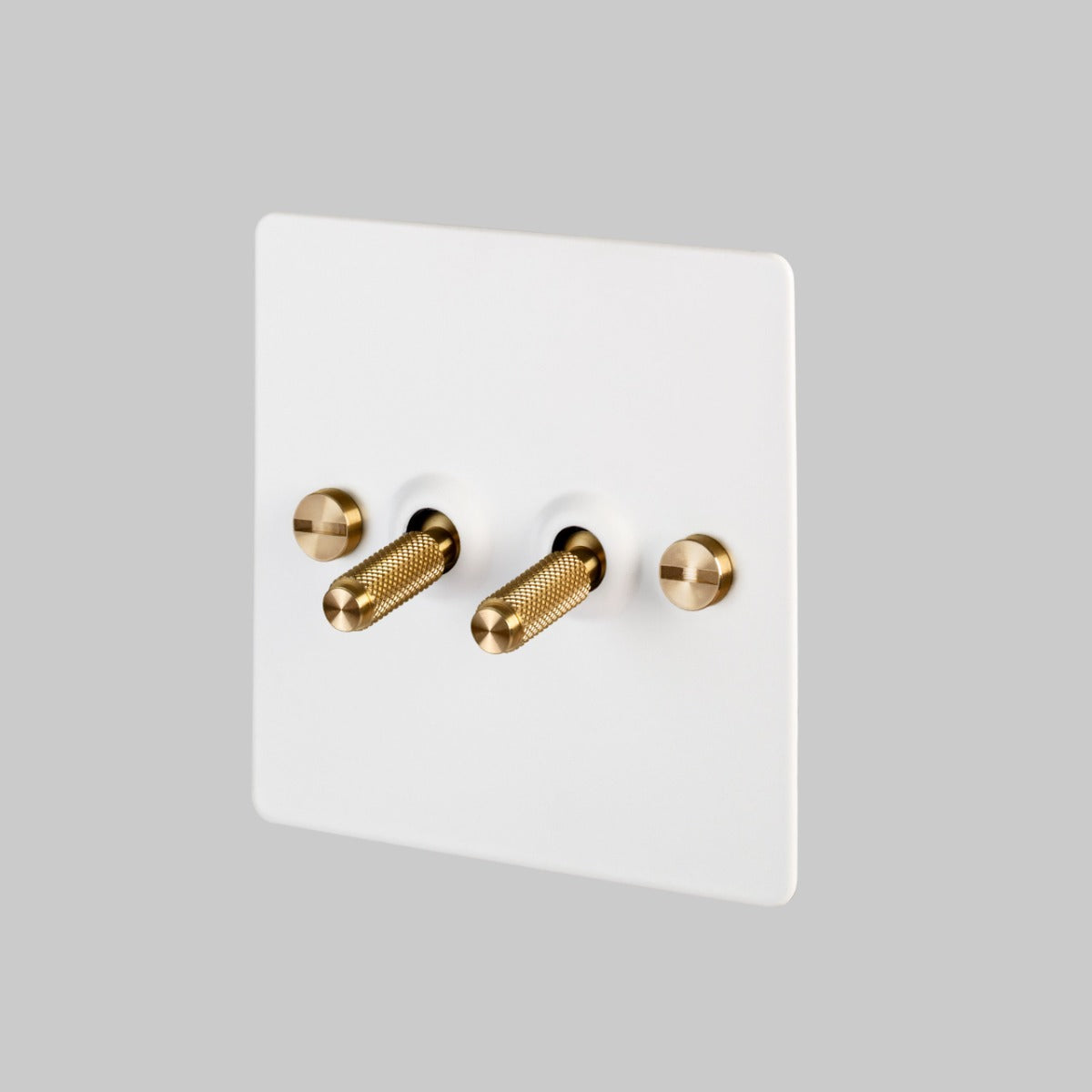 Buster & Punch 2G Toggle Switch / White / Brass