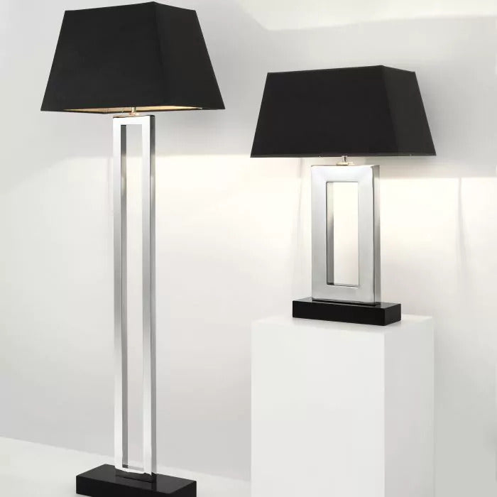 Eichholtz Arlington Table Lamp in Nickel Finish with Shade