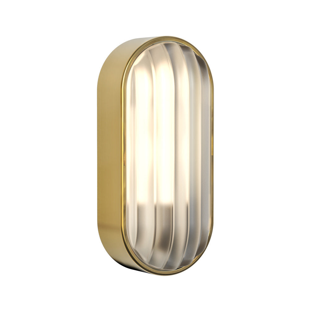 Astro Montreal Oval Coastal Wall Light in Brushed Brass