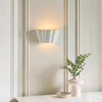 Endon Babylon Wall Light in Unglazed Ceramic