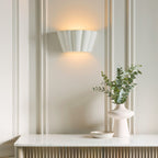 Endon Babylon Wall Light in Unglazed Ceramic