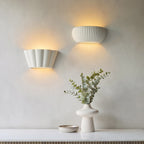 Endon Babylon Wall Light in Unglazed Ceramic