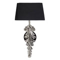 Eichholtz Beau Site Wall Light in Nickel Finish with Black Shade