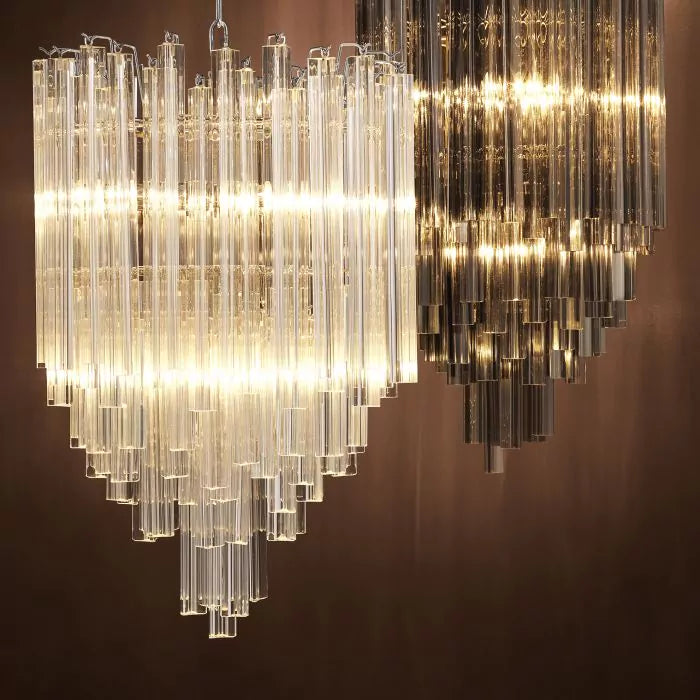 Eichholtz Salerno Chandelier with Smoke Glass