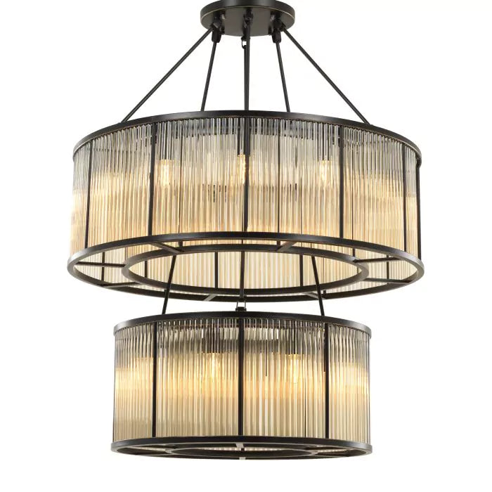 Eichholtz Bernardi Chandelier in Bronze Highlight Finish