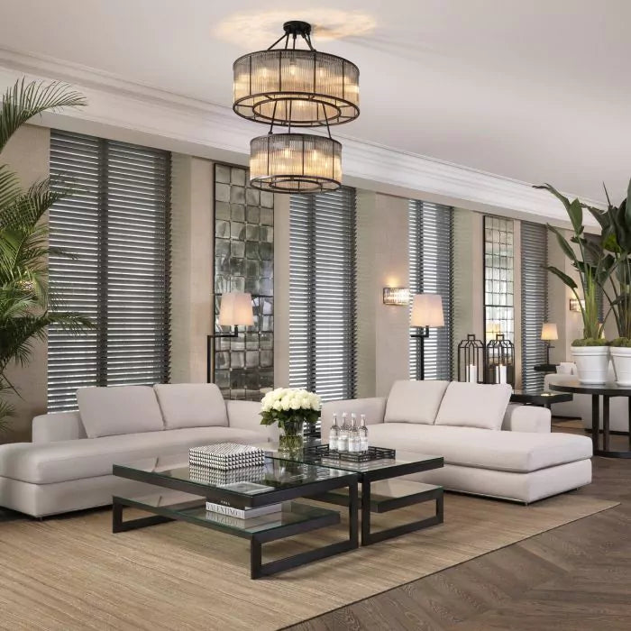 Eichholtz Bernardi Chandelier in Bronze Highlight Finish