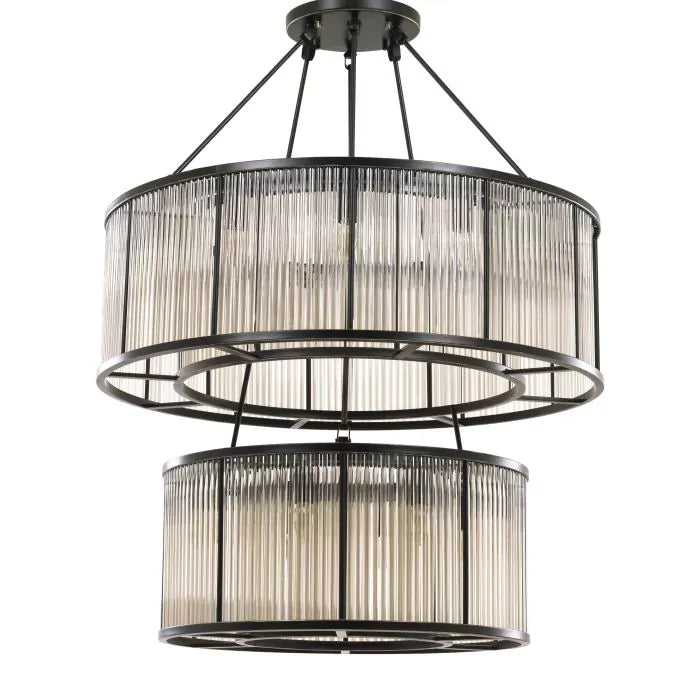 Eichholtz Bernardi Chandelier in Bronze Highlight Finish