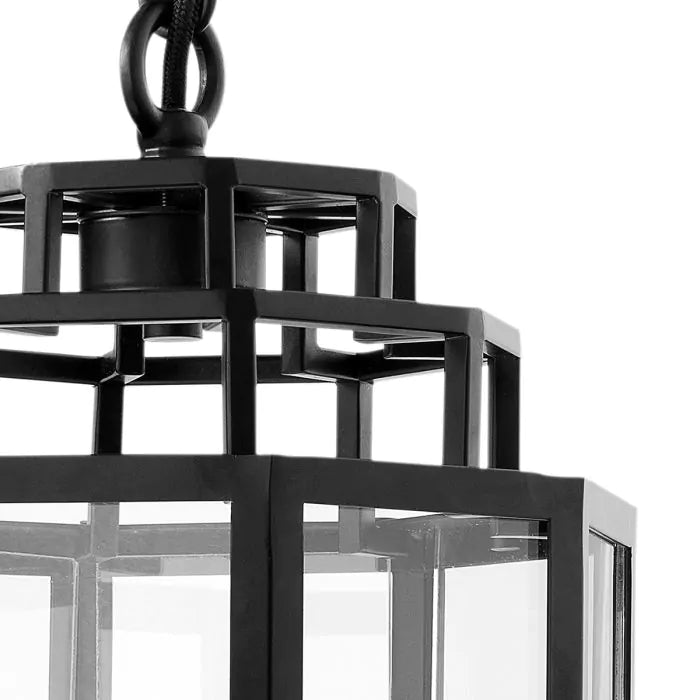Eichholtz Monticello Lantern in Black Finish