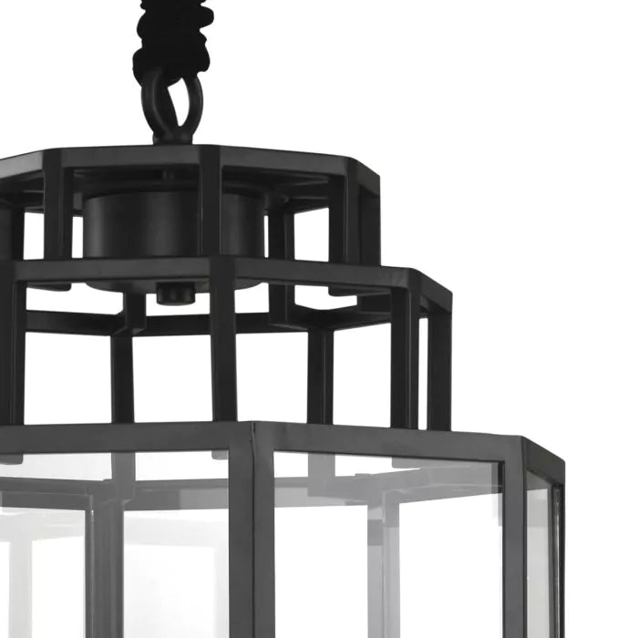 Eichholtz Monticello Lantern in Black Finish