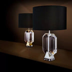 Eichholtz Emerald Table Lamp in Nickel Finish with Black Shade