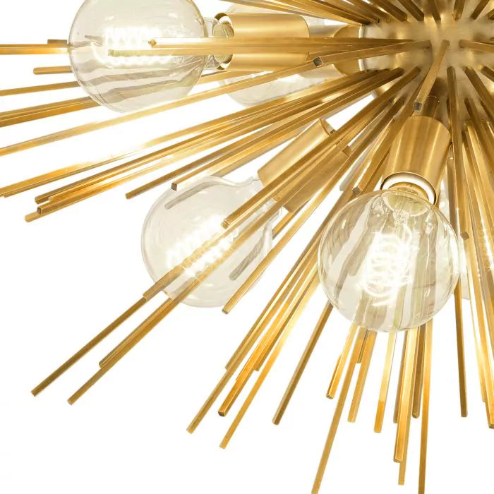 Eichholtz Boivin Chandelier in Matte Brass Finish