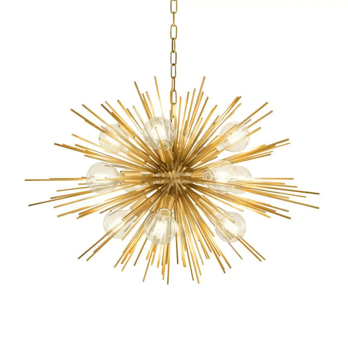 Eichholtz Boivin Chandelier in Matte Brass Finish