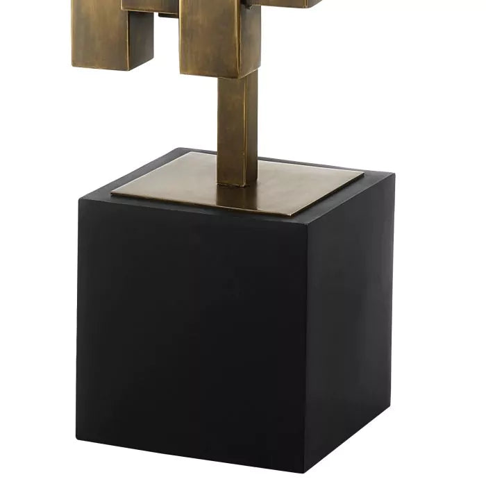 Eichholtz Beau Rivage Table Lamp in Vintage Brass with Shade
