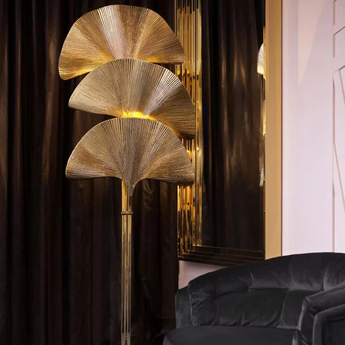 Eichholtz Las Palmas Floor Lamp in Polished Brass