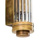 Eichholtz Gascogne Small Wall Light in Vintage Brass with Glass Shade
