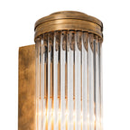 Eichholtz Gascogne Large Wall Light in Vintage Brass with Glass Shade