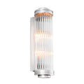 Eichholtz Gascogne Large Wall Light in Nickel Finish with Glass Shade