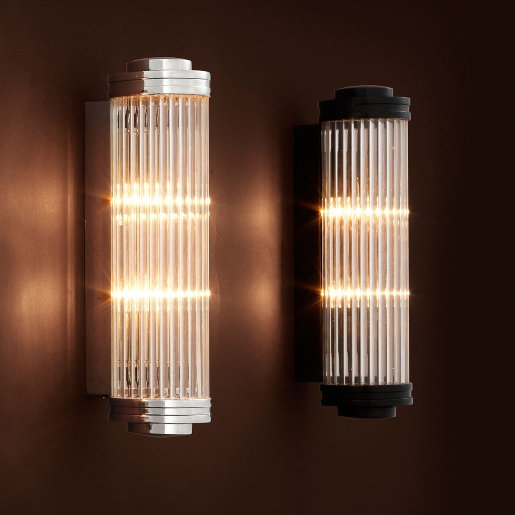 Eichholtz Gascogne Large Wall Light in Bronze Finish with Glass Shade