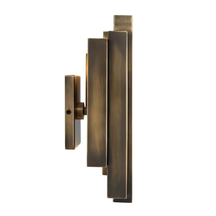 Eichholtz Beau Rivage Wall Light in Vintage Brass Finish