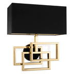 Eichholtz Windolf Wall Lamp in Polished Brass with Shade