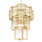 Eichholtz Jet Set Chandelier in Gold Finish