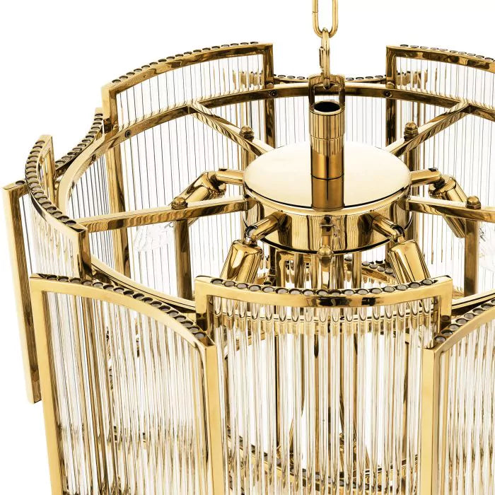 Eichholtz Jet Set Chandelier in Gold Finish