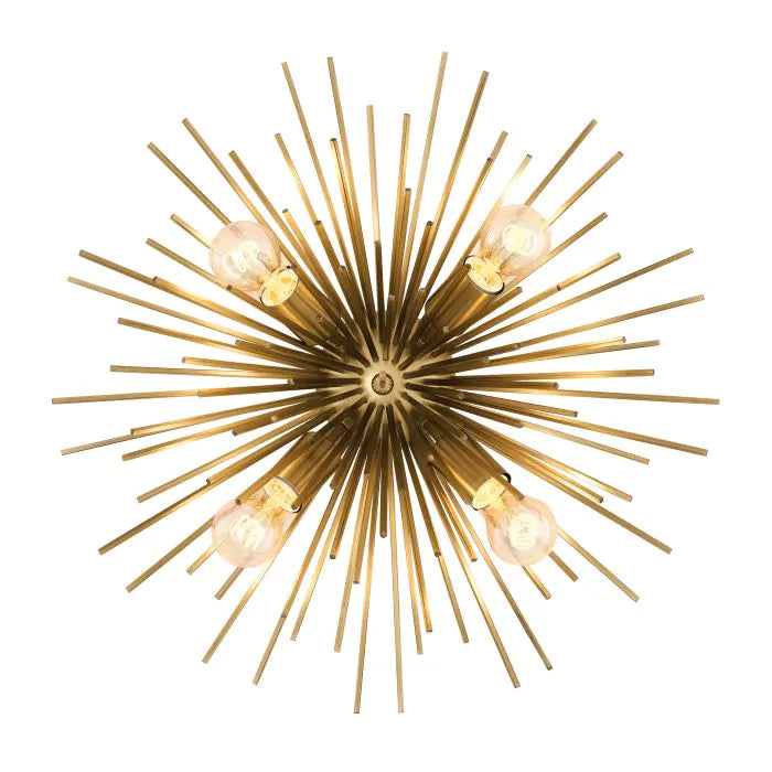 Eichholtz Boivin Ceiling Light in Matte Brass Finish