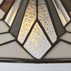 Interiors 1900 Astoria 3 Light Tiffany Pendant Light in Satin Black