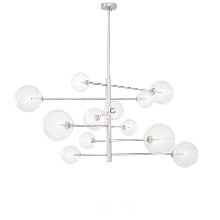 Eichholtz Argento Large Chandelier in Nickel Finish