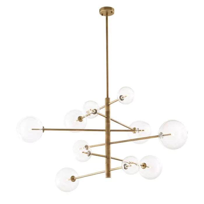 Eichholtz Argento Large Chandelier in Antique Brass Finish