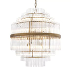 Eichholtz East Chandelier in Antique Brass Finish