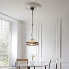 Interiors 1900 Fargo Medium Tiffany Pendant Light in Satin Black