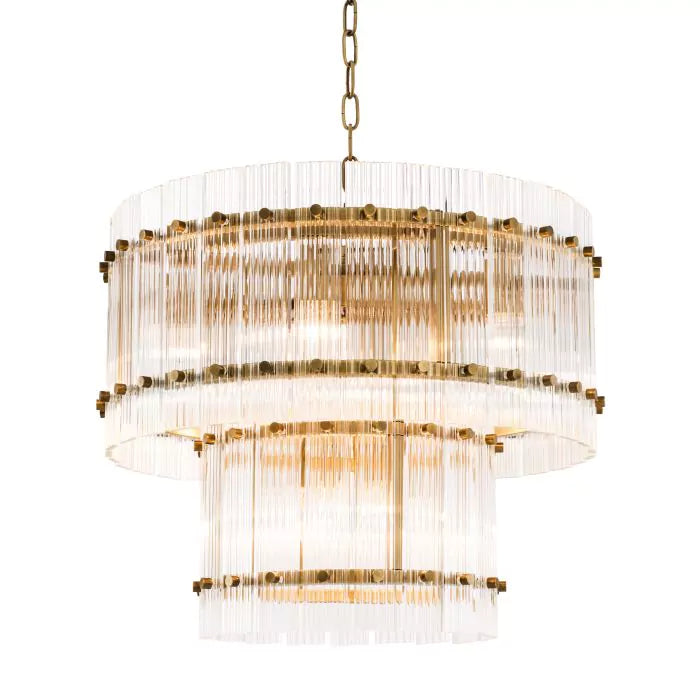 Eichholtz Ruby Small Chandelier in Antique Brass Finish