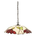 Interiors 1900 Botanica Large Tiffany Pendant Light in Satin Black