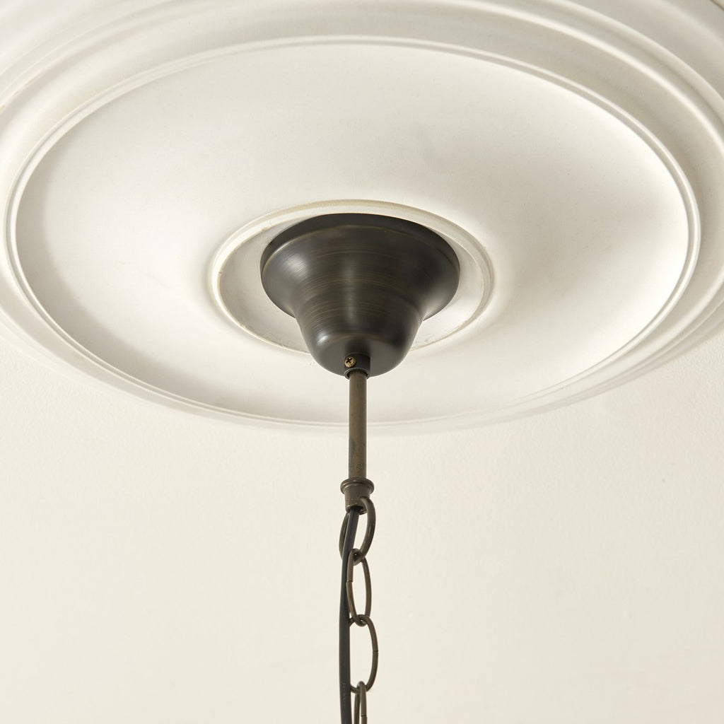 Interiors 1900 Botanica Large Tiffany Pendant Light in Satin Black