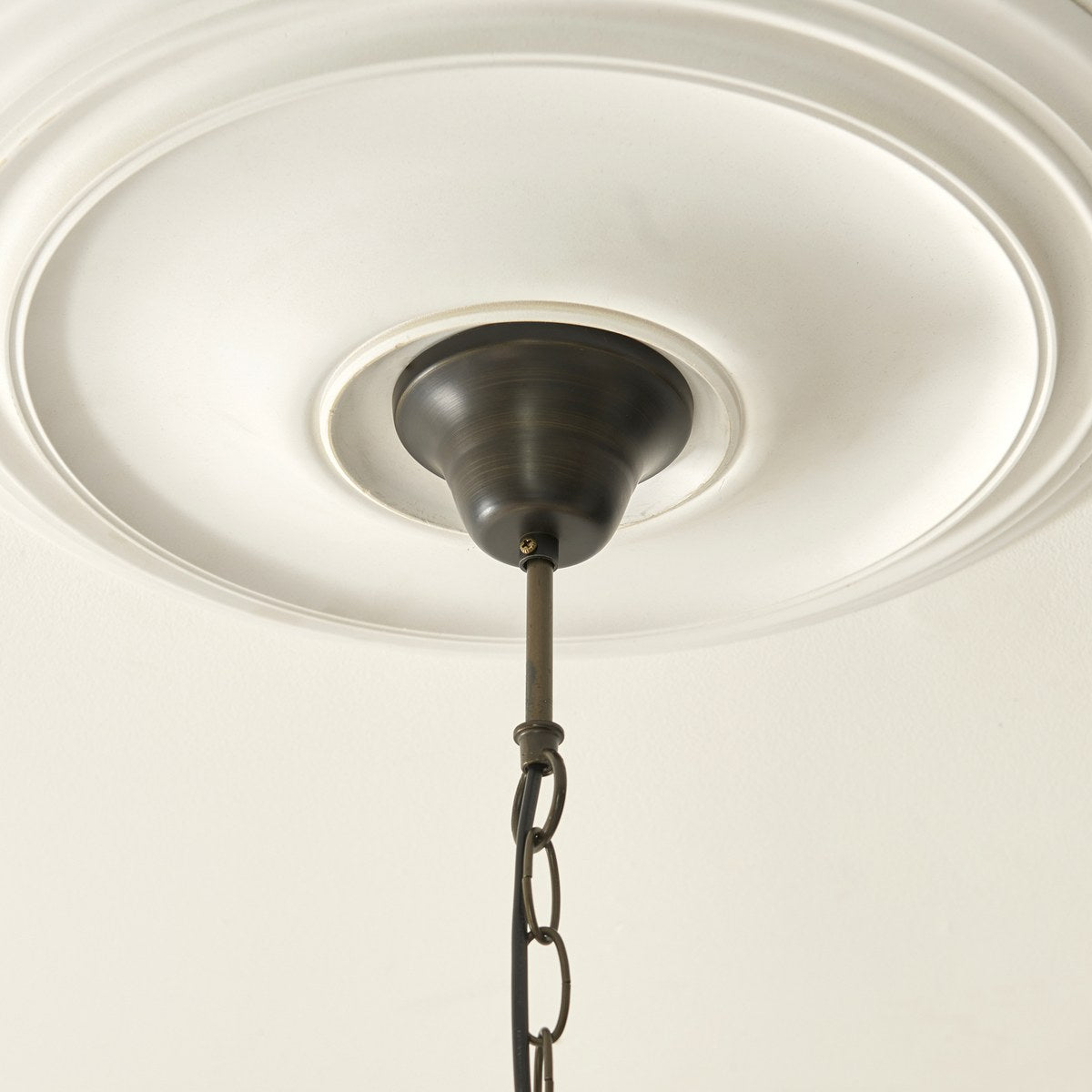 Interiors 1900 Botanica Large Tiffany Pendant Light in Satin Black