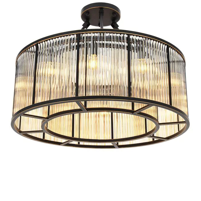 Eichholtz Bernardi Large Ceiling Light in Bronze Highlight Finish