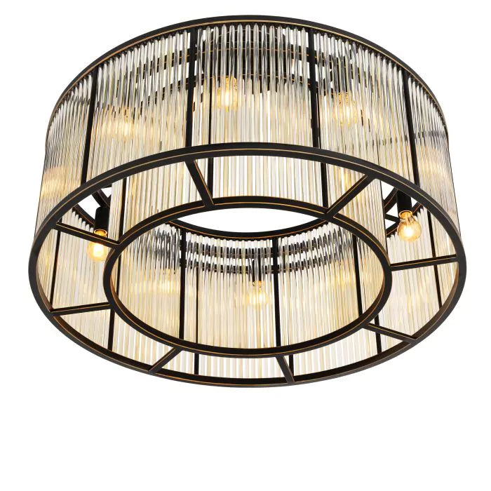 Eichholtz Bernardi Large Ceiling Light in Bronze Highlight Finish