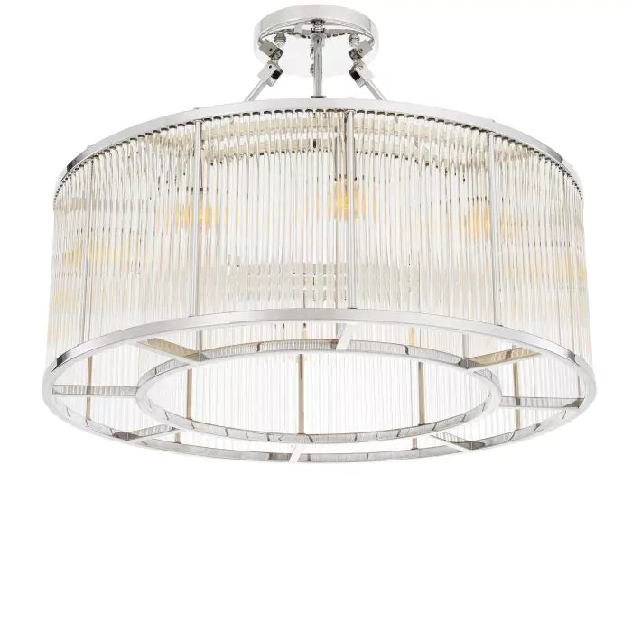 Eichholtz Bernardi Large Ceiling Light in Nickel Finish